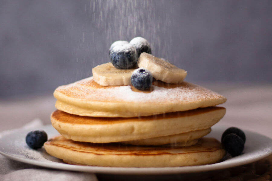 Pancake Day Pancakes With Blueberries