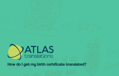 Birth certificate translation