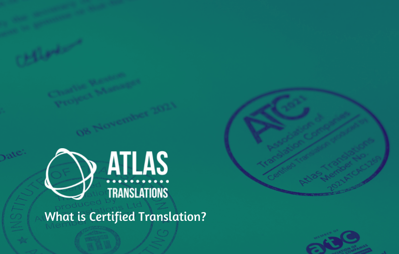 What is certified translation?